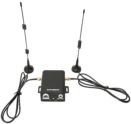 Enrutador Industrial 4G LTE con Ranura para Tarjeta SIM, Enrutador WiFi Portátil, Módem Inalámbrico de 150 Mbps, Antena Externa, Módem Celular, Compatible con 16 Usuarios