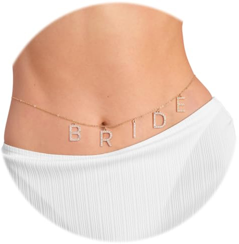 xo, Fetti Bride Body Belly Chain | Beach Bachelorette Accessory Gift