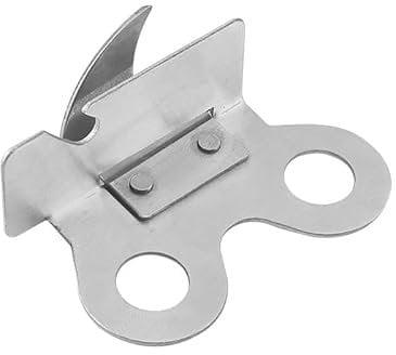 CABLEPELADO Butterfly Dosenöffner | Dosenöffner | Spülmaschinenfest | Kohlenstoffstahl | Länge 7 cm | Zum Öffnen von Konservendosen geeignet | Silber