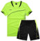 Cozozn Fußball Trikots Sport Set Shorts und T-Shirt-Set Jungen Fussball Trikot Trainingsanzug Kinder Fußballtrikots, 8-9 Jahre, Grün(Etikett: 24)