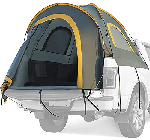 CRBUDY Pickup Truck Zelt Auto HeckklappenzeltWasserdichtes PU2000mm Doppelschicht Autobett Camp Zelte für Minivan Outdoor Selbstfahrende Camping Party WandernL