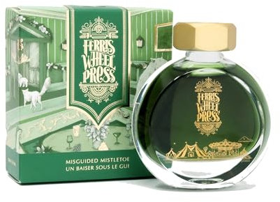 Ferris Wheel Press Fountain Pen Ink | Everyday Ink Collection | Dark Green with gold shimmer | 38ml