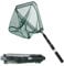 DUSPIRO Fishing Landing Net Telescopic Foldable Fishing Net Landing Net Extendable from 28 to 51 inch for Bird Fish Catch Carp Fishing Coarse Fishing Aluminum Alloy Frame