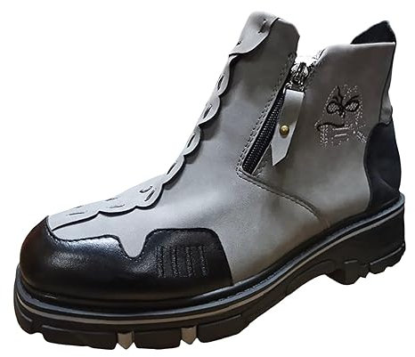 Generico Stivali Da Lavoro Uomo Pelle Stivaletti Con Zeppa E Plateau Stivali Marrone Uomo Stivali Gomma Uomo Bassi Pioggia Stivali Alti Neri Pelle Stivali Con Risvolto Stivali Uomo Gomma