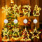 Snarflun Luci di Natale,8 Pezzi Lampada a Ventosa per Finestra di Natale,Luci di Natale a Led Luce a Sospensione,decorazioni natalizie,Luci Decorative Natalizie a Batteria,Luminarie Natalizie