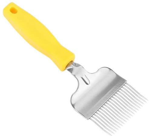 Kznifmk Honig-Entdeckelungsgabel, Bienenzucht-Entdeckelungsgabel, Honigwabe, Bienenzucht-Entdeckelungsgabel, Bienenstock-Honigschleuder