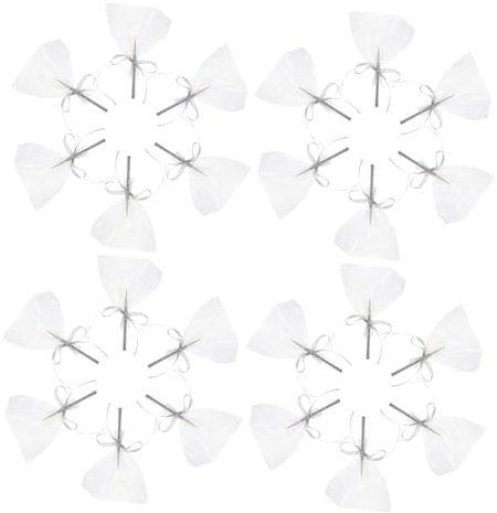 KONTONTY Kit de Bâtonnets de Bonbons à Paillettes Argentées avec Attaches à Paillettes Décoration pour Barbecue