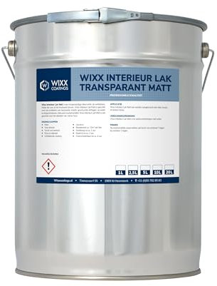 Wixx Laque d'Intérieur Transparent Mat - 1L - Transparent