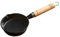 BESTonZON Padella in Ghisa Piccola Pentola per Versare L'Olio Wok Strumento di Cottura Wok in Ferro E Faggio