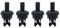 KMLONG 2 clips for estante de paquetes aptos for Renault, Megane 3 Mk3 2008-2014 7705099001 Soporte for colgar la cuerda del maletero trasero Fijación de bandejas para paquetes(4pcs)