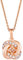 Amor Kette mit Anhänger 925 Sterling Silber Damen Halsschmuck, mit Zirkonia synth., 45 cm, Roséfarben, Kommt in Schmuck Geschenk Box, 9271313
