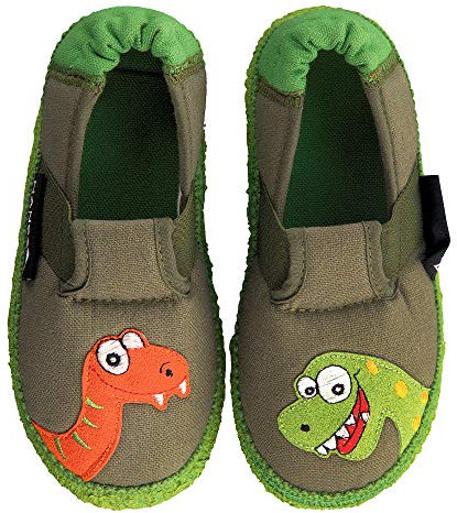 Nanga Unisex Kinder Nessi Niedrige Hausschuhe, Grün, 27 EU