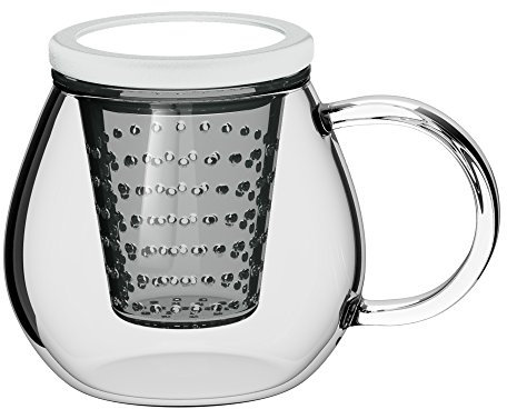 La Cafetière Healthy Living Glass Loose Tea Infuser Mug, 375 ml (13 fl oz) - Clear