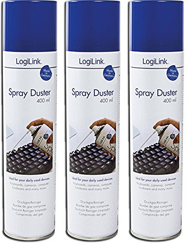 3x Druckluft Reiniger Spray (400ml) - Zur Reinigung von unzugänglichen Stellen