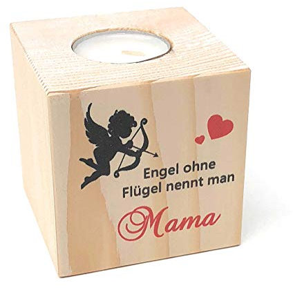 KATINGA Teelichthalter - toller Kerzenständer (Engel Mama)