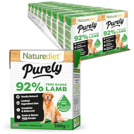 Naturediet - Purely, Complete Wet Food, Lamb, 390g (Pack of 18)