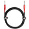 JuicEBitz Guitar Lead 1m. 6.35mm 1/4 Inch Jack to Jack Plug Cable. Pro Series Amplifier Speaker Cable. Straight Connectors. Studio Performance. Black Braided Electric Guitar Cable 1m.