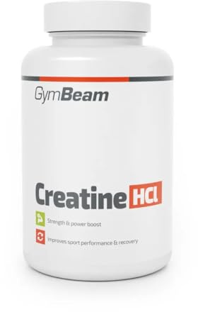 GymBeam Kreatin Kapseln, 3200 mg pro Tagesdosis – Kreatin Hydrochlorid in Kapselform für erhöhte Leistungsfähigkeit und Ausdauer, perfekt für Kraft- und Ausdauersportler, für Training, 120 cps