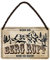 Blechschild Wenn der Berg Ruft - Retro Deko Metallschild mit Kordel und Saugnapf - lustiges Spruch Schild Geschenk für Wanderer Bergsteiger Climber Kletterer Berg Alpen Urlauber - 18x12cm
