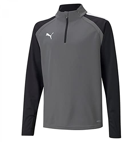 PUMA Unisex Kinder Teamliga 14 Zip Top Jr Sweater, Smoked Pearl-puma White, 164