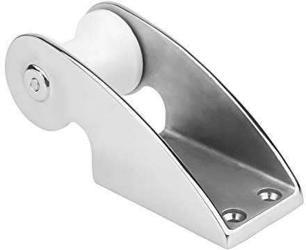 Ankerrollen für Boote, Marine Grade 316 Edelstahl Bugrolle Ankerhalterung Gummirolle Geeignet für Festanker Silber