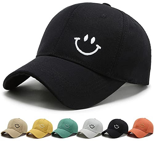 DURINM Baseball Cap Herren Damen Kappe Verstellbare Baumwolle Outdoor Running Freizeit Basecap Sport Unisex Baseball Mütze Kopfbedeckung Outdoor (Schwarz)