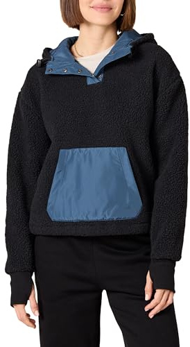 Amazon Essentials Women's Teddy Fleece Full-Zip Jacket, Black, X-Large