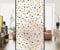 3D Fensterfolie-kein Kleber,statisch, dekorative Sichtschutzfolie,bunte Punkte,Blickdicht Milchglas Fensterfolien Selbstklebend,Für Zuhause Badzimmer Büro(44.5cmx200cm)