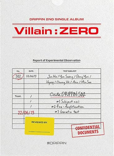 DRIPPIN VILLAIN : ZERO 2nd Single Album ( A Ver. +PRE-ORDER ITEM ) K-POP SEALED
