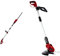 Einhell GE-HH 18/45 Li T Power X-Change 18V Cordless Long Reach Hedge Trimmer & GC-CT 18 Li Power X-Change 18V Cordless Strimmer | Battery Powered Garden Grass, Red/Black