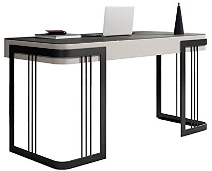 bureau d'ordinateur table Salle d'étude moderne de luxe de luxe 1.1m de 1,2 m 1,4 m 1,6 m de planche rock Bureau Bureau minimaliste avec tiroir for bureau à domicile, grand support de moniteur Table d