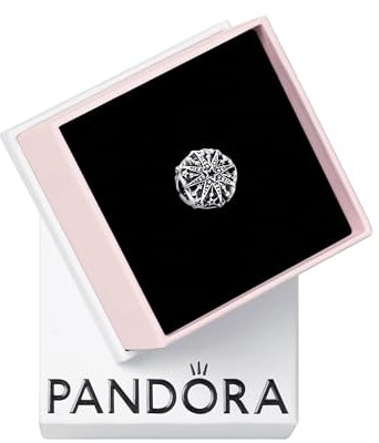 PANDORA Himmlische Schneeflocke Charm aus Sterling-Silber, Moments Collection, kompatibel Moments Armbändern, 792360C00
