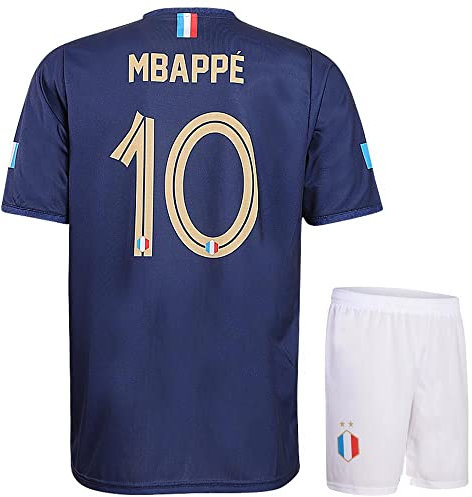 Kingdo Camiseta de Fútbol de Francia Mbappé Primera - 2024-2026 - Niño y Adulto - Talla M