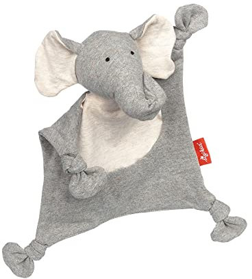 sigikid 39808 Schnuffeltuch Elefant, Yellow für Mädchen und Jungen von 0 bis 36 Monaten