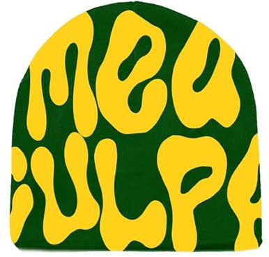 SENMAY Beanie für Damen und Herren MEA Culpa Y2K Strickmützen Warme Wintermütze für Geschenke, Grün, Einheitsgre