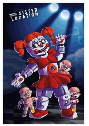 Five Nights at Freddy's Poster 25 Leinwand Poster Wandkunst Dekor Druck Bild Gemälde für Wohnzimmer Schlafzimmer Dekoration ungerahmt 30 x 45 cm