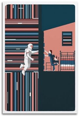 Terp Interstellar-Poster, Wandkunst, Poster, Geschenk für Freunde, Schlafzimmer, Wohnzimmer, Dekoration, modern, ästhetisch, ungerahmt, 40 x 60 cm