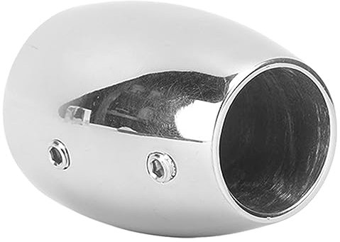 Flag Pole Base Socket, Stainless Steel Cylindrical Flagpole Base, Thickened Mirror Polishing Boat Flag Pole Socket for Ship Yacht RV, Easy