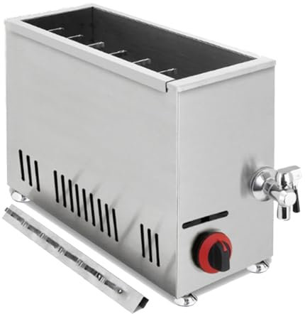 ZyKnaurral 21l Cheese Hot Dog Stick Fryer, Commercial Deep Fryer, Stainless Steel Countertop Kitchen Deep Fryer, Corn Dog Fryer for Restaurants, Stores, Home