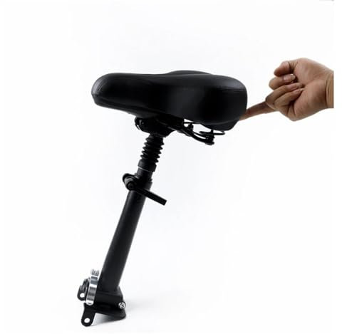 HLAQHL 10-Zoll-Elektroroller, faltbar, höhenverstellbar, stoßdämpfender Stuhl, kompatibel mit KUGOO M4 Pro Elektroroller-Klappsitzsattel(G)