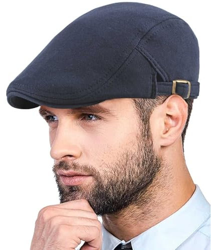 Yutdeng Schiebermütze Herren Vier Jahreszeiten Flatcap Schirmmütze Baskenmütze Herren Barett Cap Flat Cap Gatsby Newsboy Mütze Einstellbare Herrenmütze Driving Cabbie Kappen Vintage Hut Baumwolle Hat