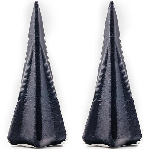 KOVA® 2 granate da spaccatura da circa 1,6 kg, a forma di croce in acciaio speciale per spaccatura legno, per spaccatura legno, spaccalegna spaccalegna a cuneo girevole per spaccare il legno, nero