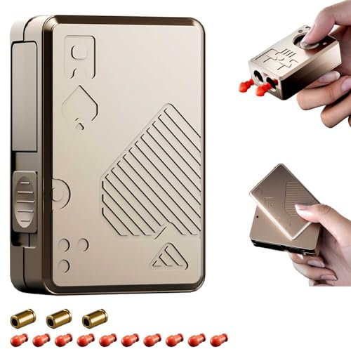 Zappelschieber Aus Metall, Legierung Anti Stress Spielzeug Startbar Soft Bullet Guns Toy +10 Soft Bullet EDC Dekompressionsspielzeug, Freunde