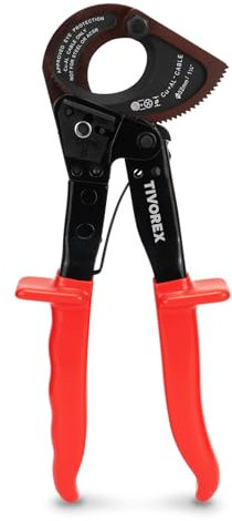Ratchet Cable Cutter - Heavy Duty Aluminum Copper Ratchet Wire Cutter for Cutting Electrical Wire up to 240mm²/600MCM Cutter Pliers