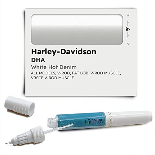 Genuine Colors Lackstift White HOT Denim DHA für Harley-Davidson Weiß V-Rod Fat BOB Muscle VRSCF
