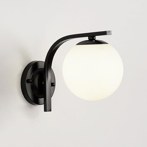 QTYQWC Stile Minimalista Oro/Nero Colore in Vetro Parete Parete Parete Aderenti a Testa Singola Muro del Vassoio con soffitto con soffitto in Ottone e 26
