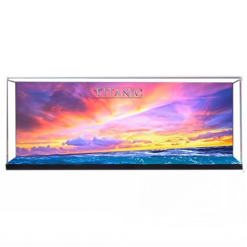 Acryl-Vitrine für Lego 10294 Titanic-Set, transparente staubdichte Box, Aufbewahrungsbox, Displaybox, kompatibel mit Lego 10294 (Modell nicht im Lieferumfang enthalten)