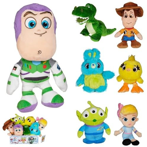 Peluche compatible Toy Story Mix Gift Quality Alien, Woody, Buzz l'Éclair 20 cm