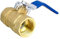 1/4 3/8'' Brass Thread Ball Valve with Lever Handle Copper Plumbing Tap 1pcs(3/8)