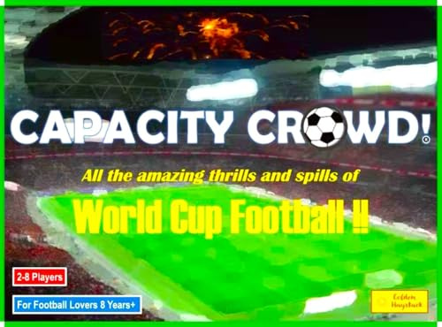 CAPACITY CROWD! Football Board Game, World Cup Strategy Game, Family Game for Ages 8+, 2+ Players